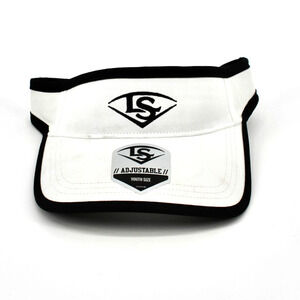Louisville Slugger Baseball Softball Visor White/Black Adjustable Youth Size NEW